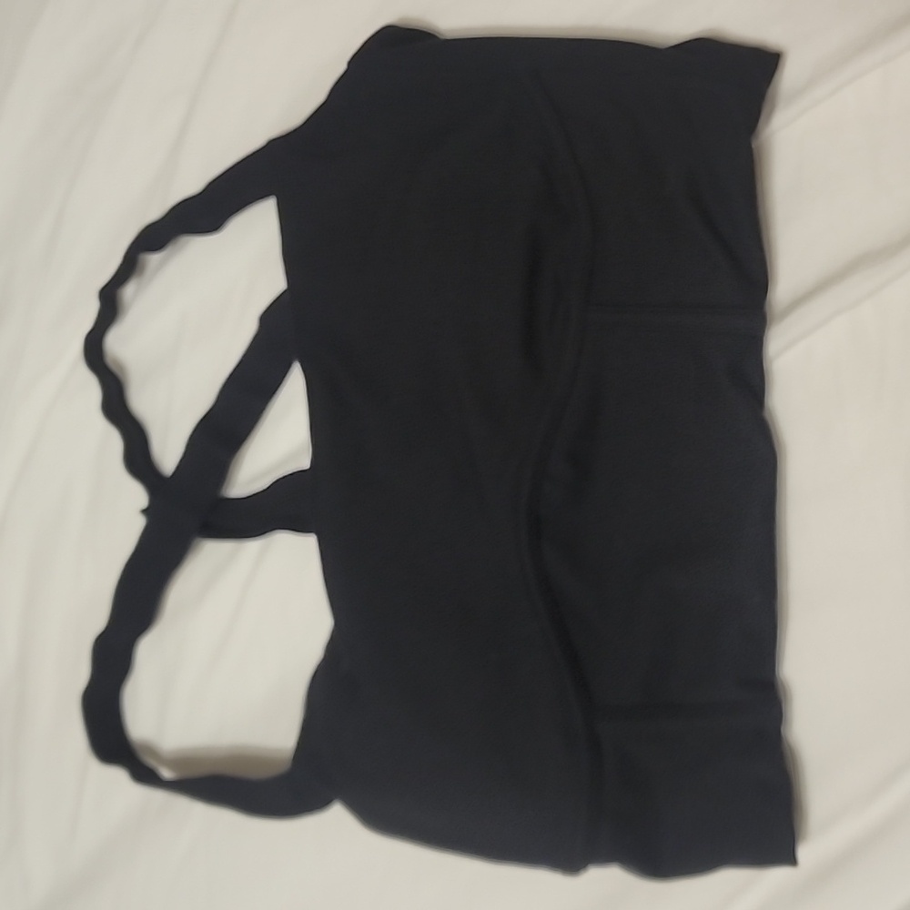 Daphne Corset Crop Top - Black